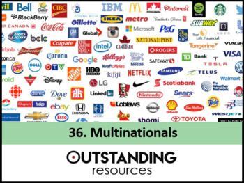 Multinationals (Multinational Corporations or Enterprises) | Economics lessons, Multinational ...