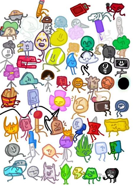 All Bfb Characters In Alphabetical Order Bodies