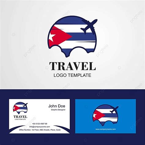 Travel Cuba Flag Logo And Visiting Card Design Template Download on Pngtree