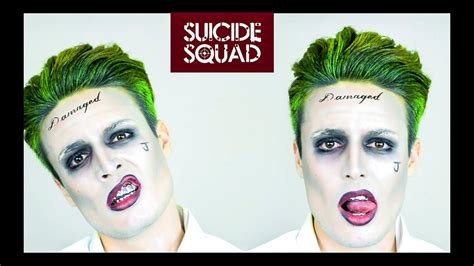 The Joker from Suicide Squad Hairstyle Tutorial + Makeup | Slick Back Hair - YouTube