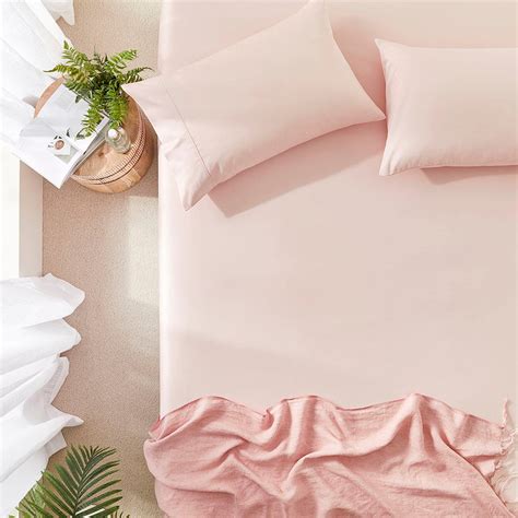 Worlds Softest Cotton Crystal Pink Fitted Sheet Separates | Adairs