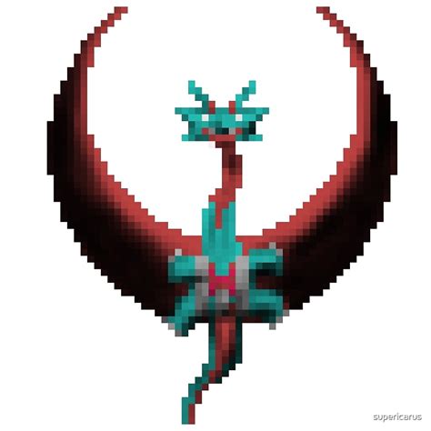 "Pixel Mega Salamence" by supericarus | Redbubble