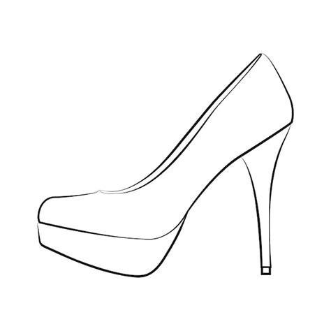 Premium Vector | High heels Outline stype vector design element ...