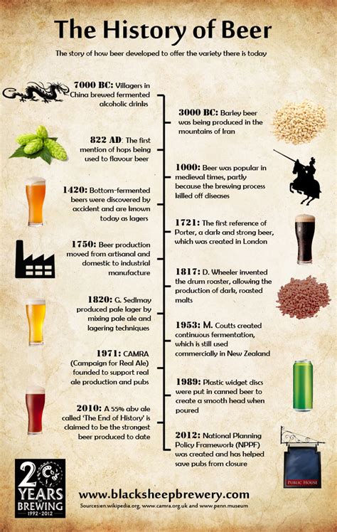 The History of Beer - Infographic Submission