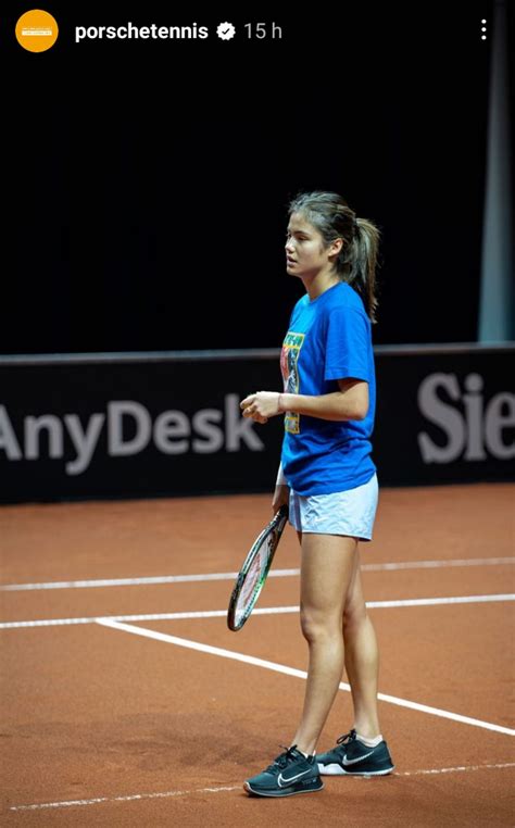 Emma Raducanu begins practice ahead of Stuttgart Open 2023