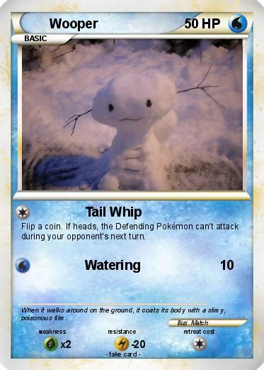 Pokémon Wooper 54 54 - Tail Whip - My Pokemon Card