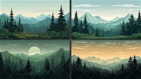 BACKGROUND - Vector Forest 2 in 2D Assets - UE Marketplace