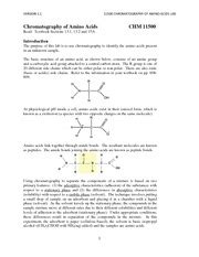 Chromatography of Amino Acids Lab - VERSION 1.1 11500 CHROMATOGRAPHY OF AMINO ACIDS LAB ...