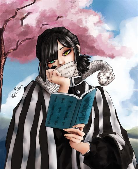 ArtStation - Obanai Iguro from Kimetsu no Yaiba Fanart