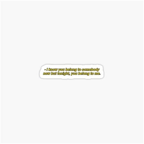 "Trendy Tik Tok Song Lyric Sticker" Sticker for Sale by shannondunnx ...