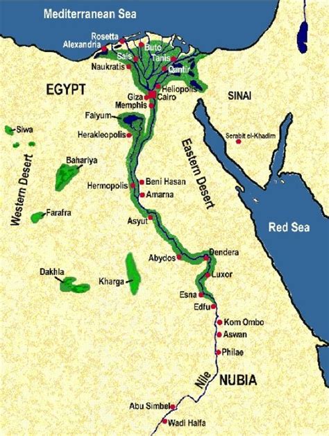 Nile River Map | Nile River Valley Map | egypt | Pinterest | Rivers ...