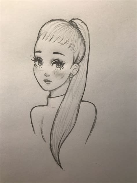 Ariana grande drawing | Pencil drawing images, Pencil drawings easy, Realistic drawings