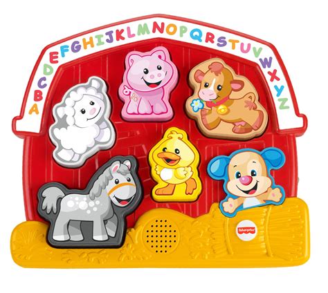 Fisher-Price Laugh & Learn Farm Animal Puzzle Electronic Toy for Infant ...