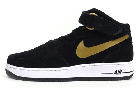 TODAYSHYPE: Nike Air Force 1 Mid Black/White/Gold