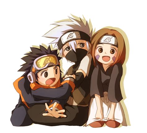 Kakashi Hatake, Rin and Obito - Kakashi Fan Art (36544115) - Fanpop