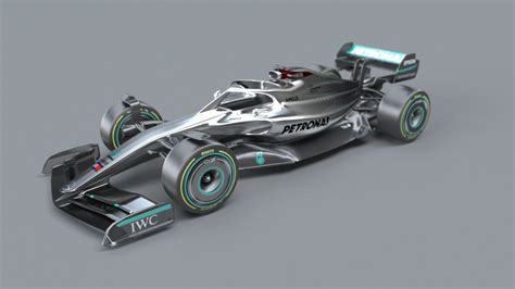 3D model f1 mersedes petronas 2021 - 2023 concept