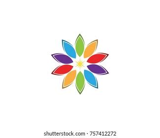 Stars Flower Logo Design Template Stock Vector (Royalty Free) 757412272 | Shutterstock