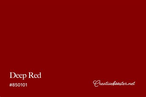 100+ Shades of Red Color (Names, HEX, RGB, & CMYK Codes) – CreativeBooster