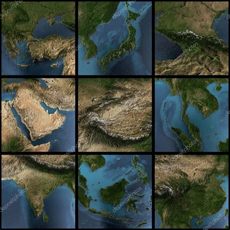 Asia 3d map set — Stock Photo © 1xpert #8881396