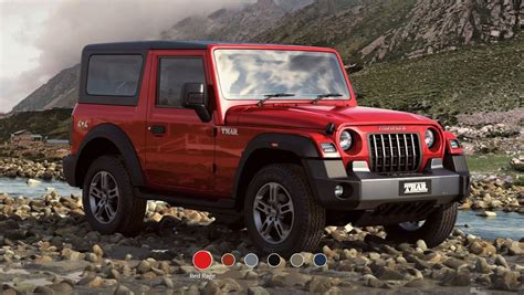 New Mahindra Thar Rage Red