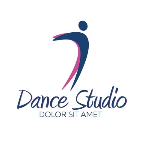 Set of dance studio logos design vector 10 free download