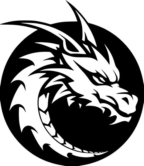 Dragon - Minimalist and Flat Logo - Vector illustration 24564429 Vector Art at Vecteezy