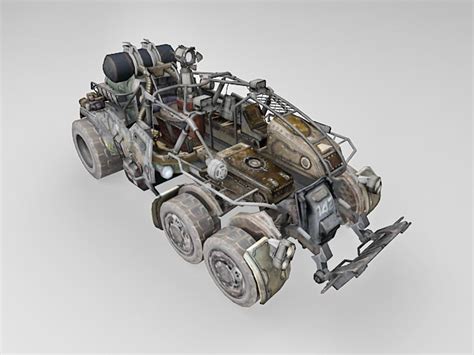 Sci-Fi fighting vehicle concept 3d model 3ds Max files free download - CadNav