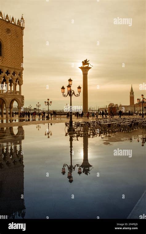 flood in Venice, San Marco square Stock Photo - Alamy