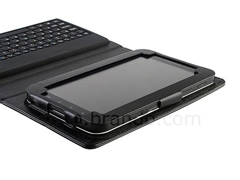 Samsung Galaxy Tab Leather Case Integrated Bluetooth Keyboard | Gadgetsin