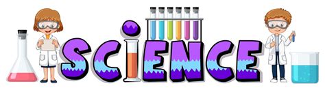 Word design for Science with beakers 559553 Vector Art at Vecteezy