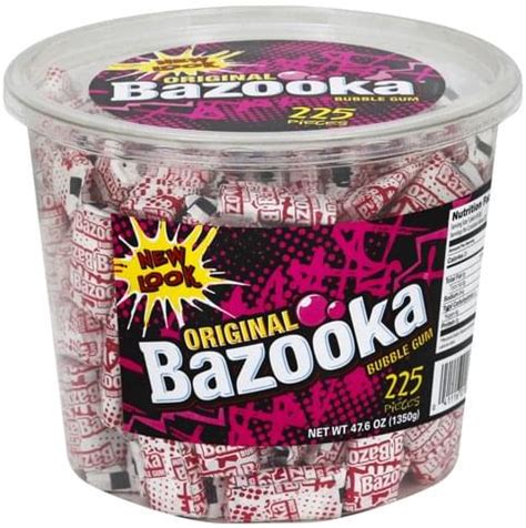 Bazooka Original Bubble Gum - 225 ea, Nutrition Information | Innit