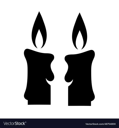 Candle flame image Royalty Free Vector Image - VectorStock