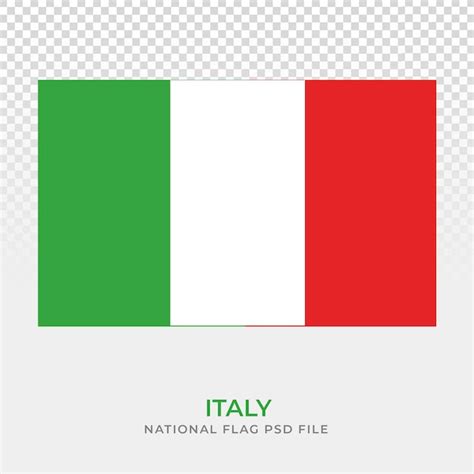 Premium PSD | Italy national flag design