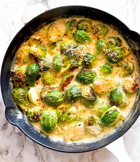 Creamy Brussels Sprouts - Immaculate Bites