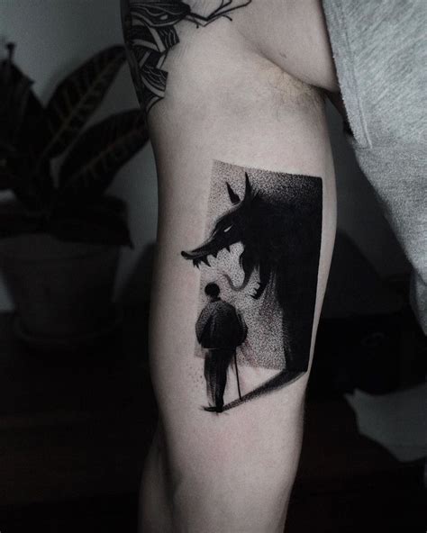 Bad Wolf Tattoo, Werewolf Tattoo, Bad Tattoos, Wolf Tattoos, Sleeve Tattoos, Devil Tattoo, Dark ...