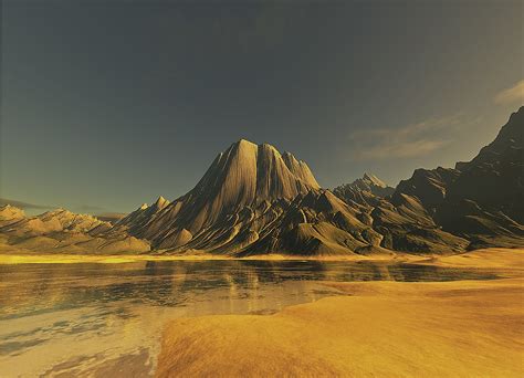 Volaco Beach | Terragen generated landscapes | mariejirousek | Flickr