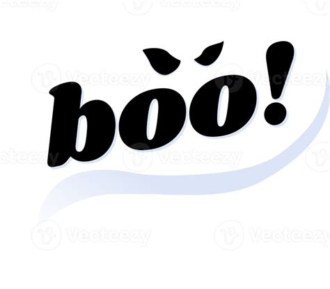 boo text bubble illustration 27984353 PNG