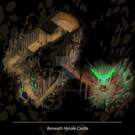 Beneath Hyrule Castle Map by Slapshoft on DeviantArt