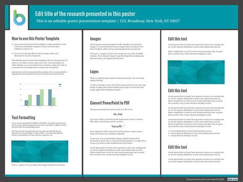 Science Poster Template Powerpoint Database