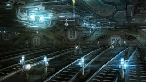 space train station concept by kerko on DeviantArt