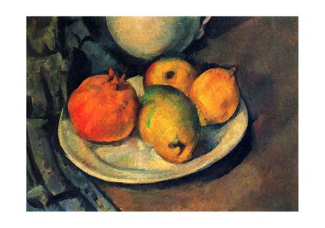 Paul Cezanne - Still Life Plate of Fruit — Spiffing Prints