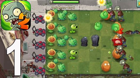 Plants vs. Zombies 2 - Gameplay Walkthrough Part 1 - Tutorial(iOS, Android) - YouTube