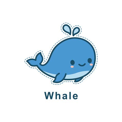 Cartoon cute baby whale happy, cartoon style illustration vector 13241112 Vector Art at Vecteezy