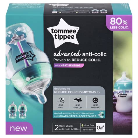 Save on Tommee Tippee Advanced Anti-Colic Bottles with Heat Sensing 0m+ Order Online Delivery ...