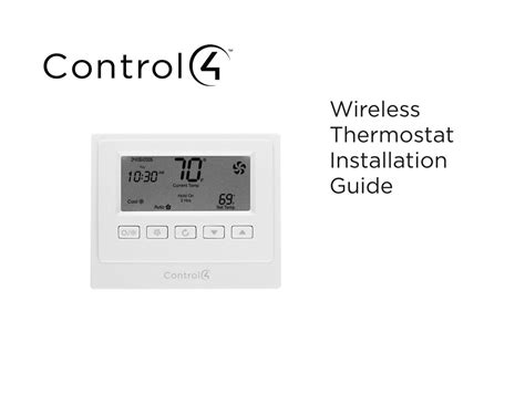 Wireless Thermostat Installation Guide - Control4