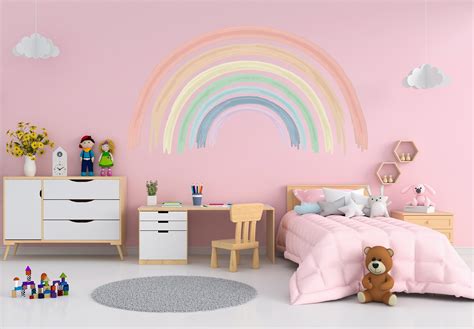 Rainbow Decal Wall Decor Baby Bedroom Decor Rainbow Wall Art - Etsy