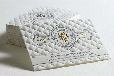 Embossed Business Cards