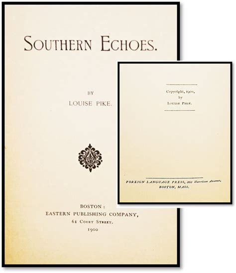 Southern Echoes Racist Caricature Slavery Plantation Life | Louise Pike | First Edition, First ...