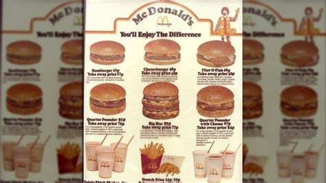 What McDonald's Menu Looked Like The Year You Were Born