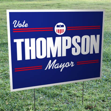 Political Yard Signs for candidates for elections and campaigns